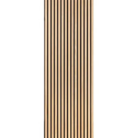 Panneaux muraux en bois à lattes décoratifs avec panneau acoustique en bois plaqué