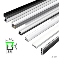 Profil en aluminium trempé T5 personnalisé par W9 * H10mm pour l'éclairage de LED