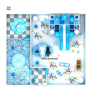 Aire de <span class=keywords><strong>jeux</strong></span> intérieure sur le thème du snowboard, équipement de terrain de <span class=keywords><strong>jeux</strong></span> souple personnalisé pour enfants avec piscine à balles et manège - Product Image 3