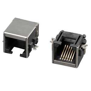 Affondamento tipo 8.5mm Cat5 Cat6 Rj11 Rj12 6 p6c 8 p8c connettore Rj12 Jack <span class=keywords><strong>Rj45</strong></span> connettore femmina <span class=keywords><strong>SMT</strong></span> <span class=keywords><strong>Rj45</strong></span> connettore Jack modulare <span class=keywords><strong>Rj45</strong></span> - Product Image 2