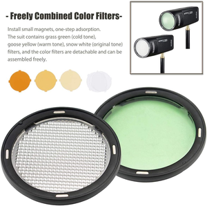 Kit d'accessoires pour flash d'appareil photo <span class=keywords><strong>Godox</strong></span> <span class=keywords><strong>AK</strong></span>-<span class=keywords><strong>R1</strong></span> en plastique pour <span class=keywords><strong>Godox</strong></span> V1 et AD200 AD200pro Speedlight, essentiel pour la photographie de produits - Product Image 3