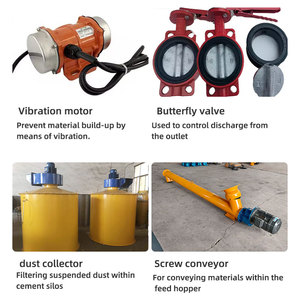 ไซโลซีเมนต์แนวนอนรับรองมาตรฐาน CE ขนาด 30-150 ตัน สำหรับสถานีผสมคอนกรีต - Product Image 4