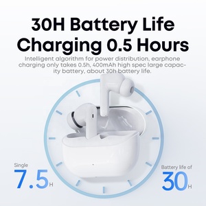 Tai nghe không dây khử tiếng ồn chủ động chất lượng cao 2024, <span class=keywords><strong>ANC</strong></span> ENC, <span class=keywords><strong>Bluetooth</strong></span> TWS, chống nước, chơi game, kiểu đeo trong tai - Product Image 4