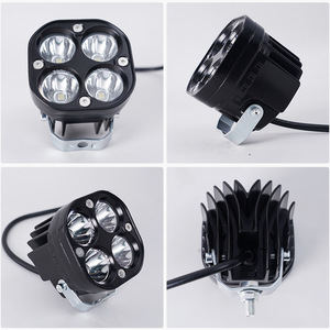 Phare de travail LED carré compact pour moto et véhicule électrique, motif trèfle à quatre feuilles - Product Image 4