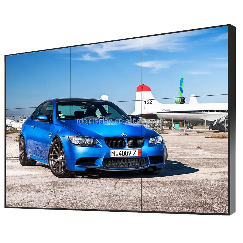 2023 Offre Spéciale 49 Pouces Hd 2x2 3x3 4x4 3.5mm Lunette Mur Vidéo Led Signalisation Numérique Et Affichage Joueurs De Publicité Épissage Écran