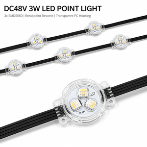 Module de point lumineux LED DC48V 3W 30mm SMD5050 3 pièces avec fonction de reprise à l'endroit où la coupure s'est produite UCS7604 pour façade de pont - Vente en gros - Product Image 1