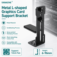 Support de carte graphique en métal en forme de L SAMZHE, support anti-affaissement pour GPU, support VGA, gravure au laser, ordinateur de bureau, ordinateur portable, stock