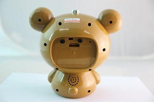 Gấu sắc nét phim hoạt hình âm nhạc đồng hồ báo thức với ánh sáng cảm ứng - Product Image 3