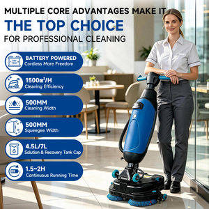 Nouvelle Machine Professionnelle de Nettoyage de Tapis et de Moquettes, Brosse Laveuse Commerciale Industrielle Portative pour le Polissage et le Nettoyage des Sols et Carreaux - Product Image 2