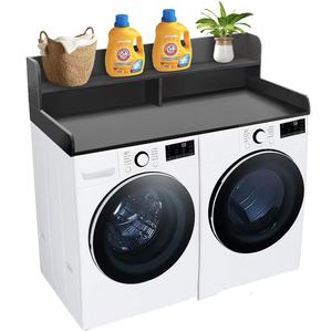 Laundry Room Washer Dryer Top Shelf Storage Rack Multifunctional Countertop Cover Rectangle Standing Type Dustproof - Product Image 1