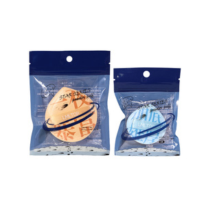 Esponja de maquillaje hidrofílica suave LMLTOP Marshmallow Powder Puff SY201 SY202 para uso en seco y húmedo, color azul y amarillo. - Product Image 3