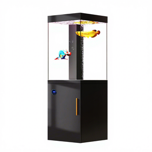 Acuario de <span class=keywords><strong>cristal</strong></span> rectangular vertical de lujo, duradero, ecológico, de bajo consumo, ultra silencioso y transparente para dormitorio o sala de estar. - Product Image 5