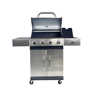 Griglia BBQ a Gas <span class=keywords><strong>da</strong></span> Esterno con 4 Bruciatori in Acciaio Inox di Alta Qualità, Autoportante, Facile <span class=keywords><strong>da</strong></span> Pulire, per <span class=keywords><strong>Giardino</strong></span> e Feste - Product Image 5