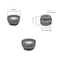 Haut-parleur coaxial à compression de 36 mm (1,5 pouce) avec double diaphragme et double bobine vocale de 76 mm, tweeter D2