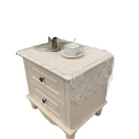 Table de chevet de style nordique TaiGen et housse anti-poussière pour four à micro-ondes en polyester de couleur unie pour la maison et l'hôtel