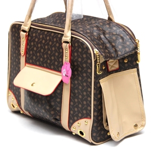 Großhandel Mehrfach Faltbare Wasserdichte Premium-PU-Leder Haustier Reisehandtasche Tragetasche Hundetrage - Product Image 6
