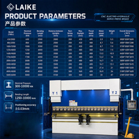 Presse plieuse électrique We67K 160T2500 4+1 axes, machine de pliage de tôles CNC pour le traitement des tôles