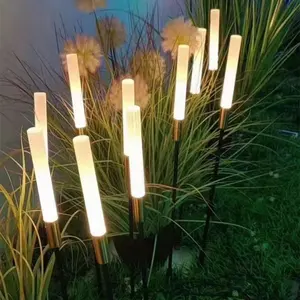 Lumières extérieures de haute qualité IP65 Led lumières solaires étanches extérieur bulle acrylique bâton Reed lumière pour jardin cour utilisation