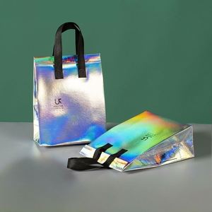 Bolsa Térmica Personalizada de Lámina de Aluminio No Tejida para Entrega de Alimentos, Barata, Mantiene Frío/Calor, Aislada, con Diseño Impreso - Product Image 1