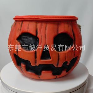 Lanterne Citrouille d'Halloween Lumineuse Décoration Extérieure Ornement de Scène Style Américain Matériau Émulsionnel - Product Image 2