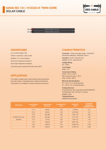 <span class=keywords><strong>Cable</strong></span> Solar H1Z2Z2-K, Doble Núcleo 2*<span class=keywords><strong>2.5</strong></span>/4/6mm², Cobre Estañado, para Argentina - Product Image 6
