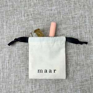 New Arrival Organic Cotton Canvas <b>Pouch</b> Bag with Screen Printing Custom Logo <b>Drawstring</b> Closure for Craft Gifts - Product Image 1