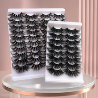 Faux cils Mao - Effet 3D, sans cruauté animale et réutilisables, bande transparente invisible, emballage et logo personnalisés, commandes en gros acceptées