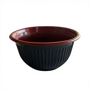 Contenitore Monouso Moderno Nero e Rosso da 36 Oz in PP, Modello H-B36, Prodotto in California per Uso Festivo, da 3h Corporation - Product Image 3