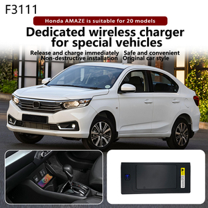 Cargador inalámbrico Qi para teléfono móvil para coche Smart <span class=keywords><strong>Auto</strong></span> 15W almohadilla de carga rápida inalámbrica fácil de instalar para <span class=keywords><strong>Honda</strong></span> Amaze - Product Image 3