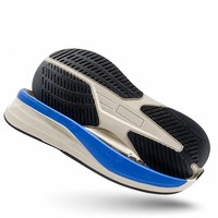 Semelles de chaussures personnalisables directement de l'usine, légères, antidérapantes, absorbant les chocs, en matériau TPR durable et confortable.