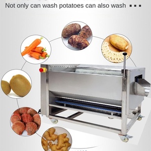 เครื่องขัดผิวด้วยไฟฟ้าอัตโนมัติเครื่องล้างมันฝรั่ง taro ขิงมันเทศกุ้งก้ามกรามปลิงทะเลแตงกวา - Product Image 4