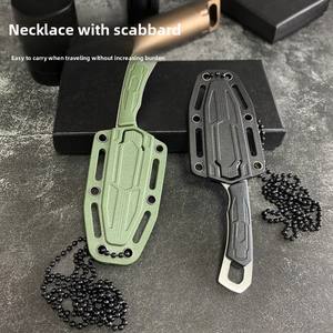 Custom Portable Mini Straight <strong>Knife</strong> For Outdoor Camping Creative Hanging <strong>Neck</strong> Design OEM Support Self-Defense Sharp Small <strong>Knife</strong> - Product Image 5