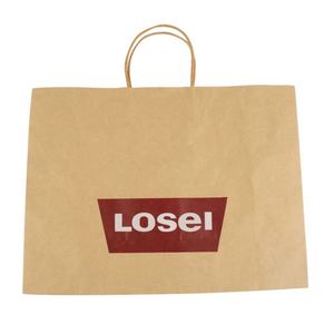 Sacs en papier kraft brun écologiques pour la vente à emporter de la restauration rapide avec poignées, sacs promotionnels - Product Image 4