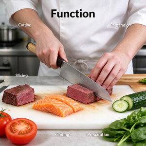 Cuchillo de Chef Japonés Gyuto Forjado a Mano de Primera Calidad, Mango Octogonal de Madera Sólida, Cuchillo de Cocina, Personalización de Logotipo al por Mayor Disponible - Product Image 4