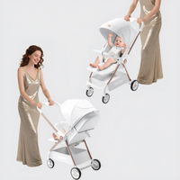Poussette pliable compacte en alliage d'aluminium de gros pour bébé, capacité de charge de 20 kg, pour une utilisation nomade
