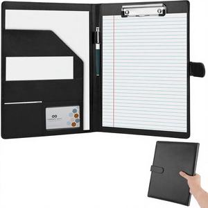 JTTJDB Portadocumenti Professionale Multifunzione in Ecopelle con Clipboard per Biglietti da Visita, Documenti Legali e Curriculum - Product Image 1