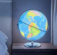 Mapa del Mundo Geográfico Tridimensional 3D de 20/25 cm, Globo Giratorio, Decoración para el Hogar y la Oficina, Regalo para Niños, Venta al por Mayor