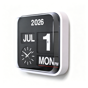 <span class=keywords><strong>Horloge</strong></span> murale vintage à affichage de mois/jour/date - Product Image 1
