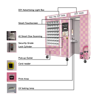 Distributeur automatique d'impression d'ongles Elephant Nail Beauty avec verre trempé, options de paiement multiples et surveillance à distance