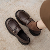 Sandales plates en cuir confortables Mary Jane pour filles, chaussures en cuir de créateur, vente en gros directe d'usine