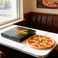 Cajas de Cartón Ecológicas Personalizadas, Caja Triple para Pizza