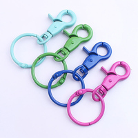 Fermoirs à griffe de homard Chroma en gros, clips pour porte-clés, fermoirs à griffe de homard pour porte-clés, clips pour lanières, bricolage, jouets, artisanat, boucle