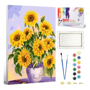 Peinture à l'huile acrylique Foska DIY, matériaux de haute qualité, toile 40x50cm, <span class=keywords><strong>kit</strong></span> de peinture par numéros pour adultes débutants dans une boîte colorée - Product Image 1