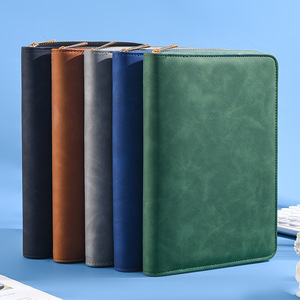 Executive A5 Spiral Binding Loose-Leaf PU Leather Organizer Planner <strong>Notebook</strong> <strong>with</strong> <strong>Calculator</strong> for Office Use Gift Idea - Product Image 2