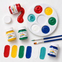 Peinture céramique 25 ml, 6 couleurs, lavable, lisse, résistante à la décoloration, vente en gros pour l'artisanat
