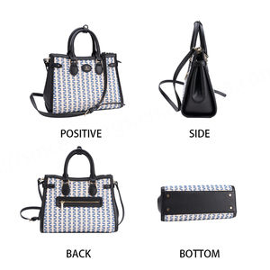 Bolsos de mano Clásicos de moda personalizados para mujer bolsos de mano con cierre de cremallera y Asa superior de lujo de alta calidad de cuero PU - Product Image 4
