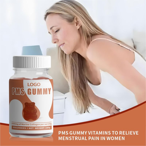 Complément alimentaire PMS Healthcare en gommes, collagène <span class=keywords><strong>marin</strong></span>, <span class=keywords><strong>bienfaits</strong></span> antioxydants, soulagement menstruel, biologique, sans gluten, végétalien, bonbons gélifiés - Product Image 3