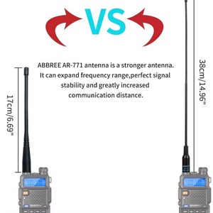 Antenne Baopeng pour talkie-walkie Na 771 double bande 400-470 MHz 136-174 MHz VHF UHF pour radio 5R 888S - Product Image 4
