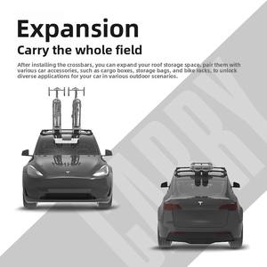 Barre transversale de toit en alliage pour Tesla Audi, capacité de charge de plus de 70 kg, équipement officiel de conduite autonome, barre transversale VIZOR - Product Image 3