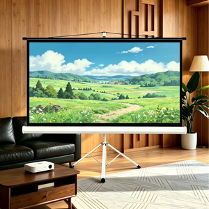 Écran <span class=keywords><strong>de</strong></span> <span class=keywords><strong>projection</strong></span> portable blanc mat écologique 110 pouces 16:10, non toxique et sûr pour les enfants, idéal pour regarder des dessins animés à la maternelle - Product Image 1